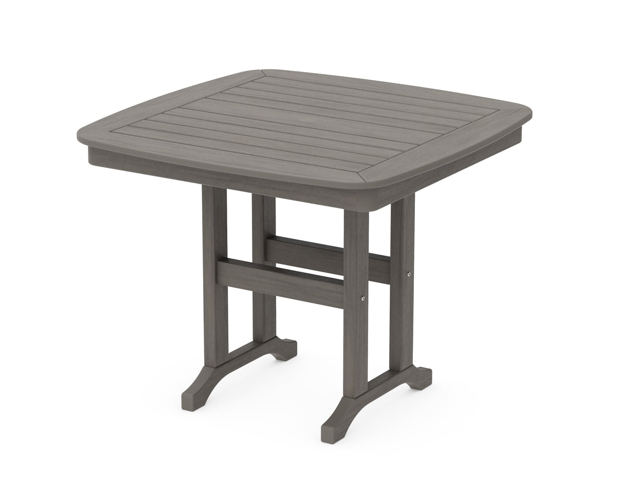 POLYWOOD Nautical 37" Dining Table in Driftwood