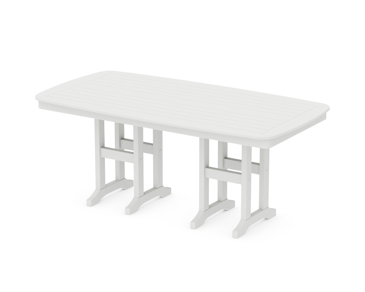 POLYWOOD Nautical 37" x 72" Dining Table in White