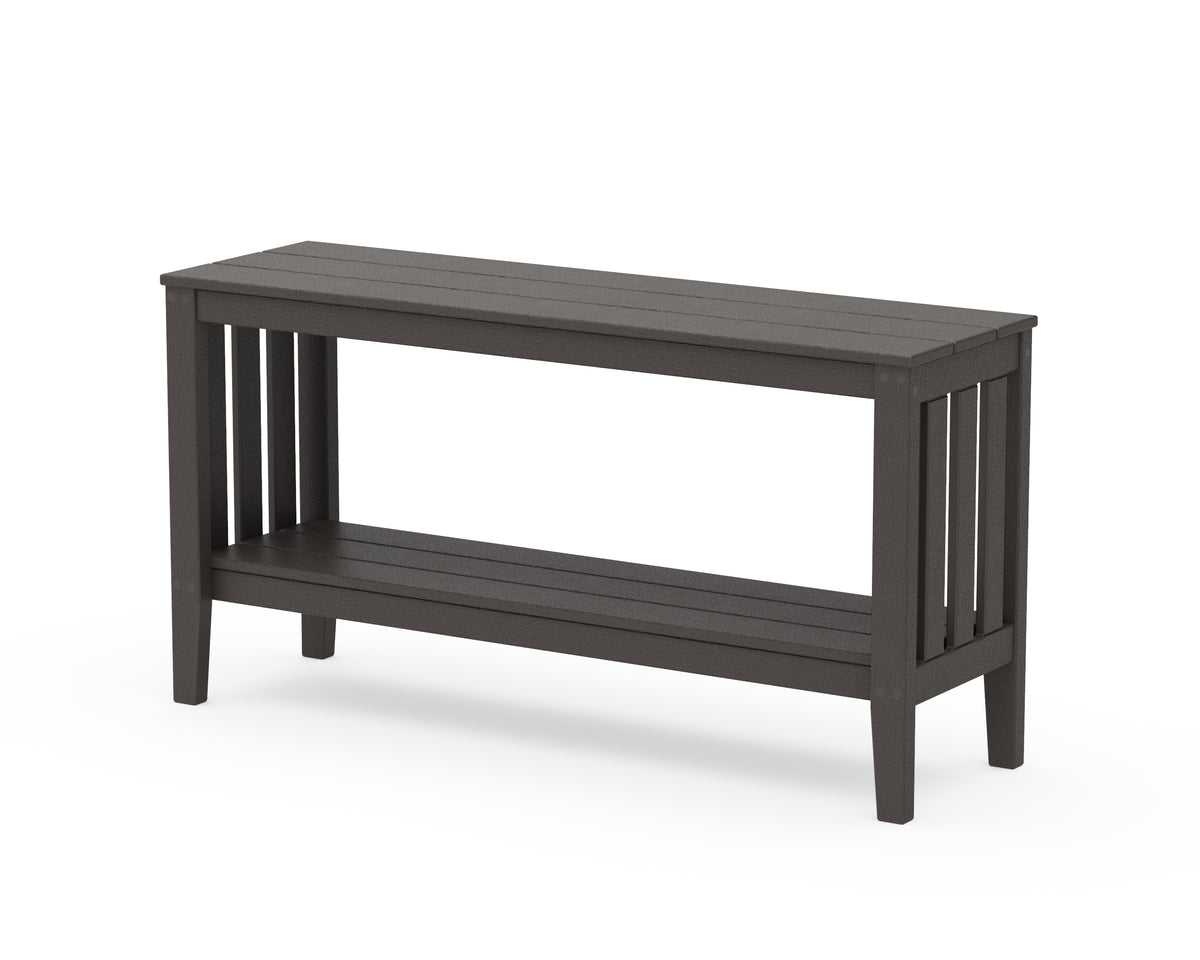 POLYWOOD Acadia 56” Console Table in Vintage Coffee