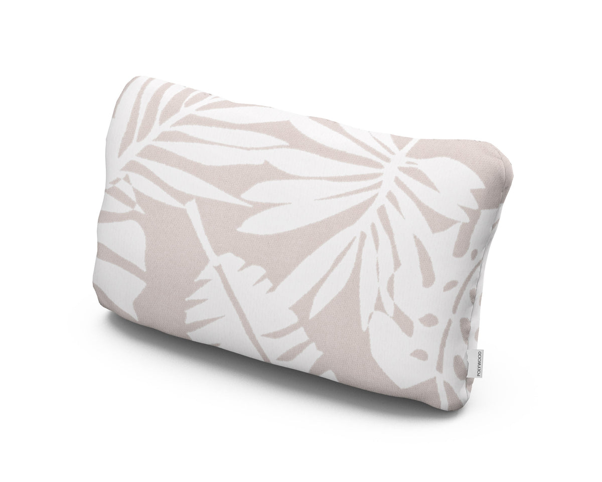 POLYWOOD Outdoor Lumbar Pillow in Leaf Dune Burlap