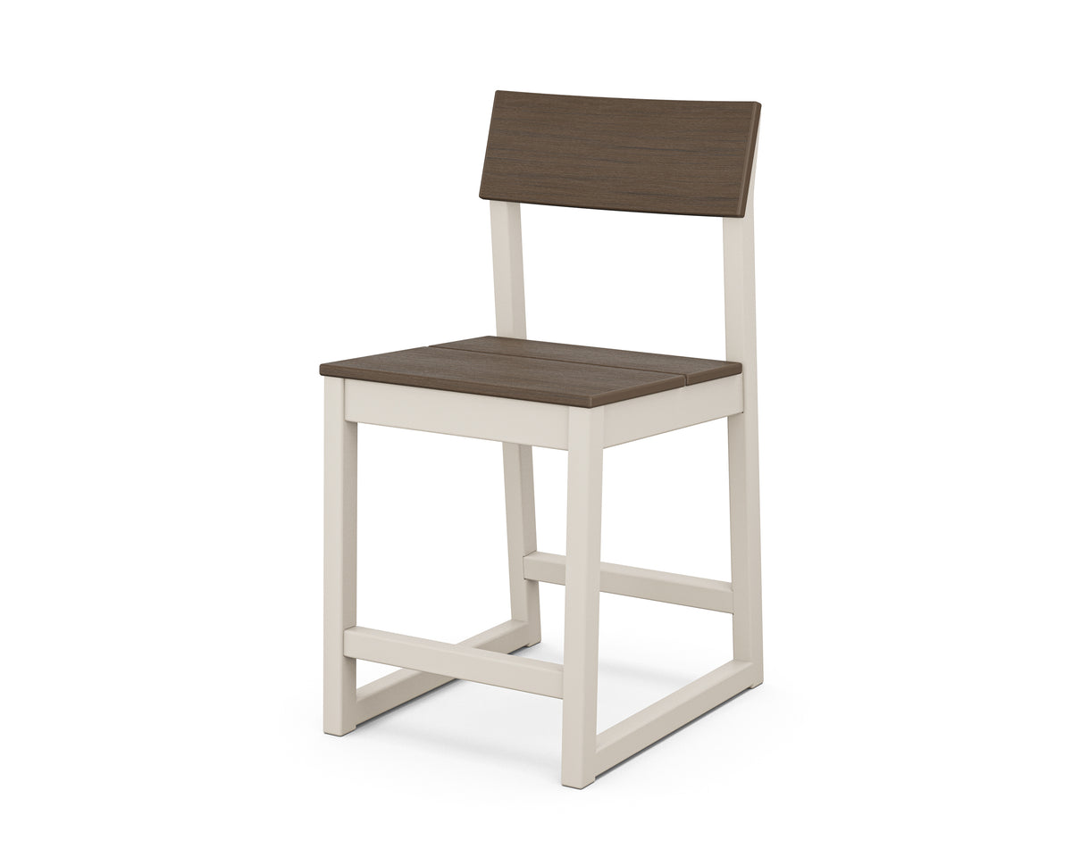 POLYWOOD EDGE Counter Side Chair in Sand / Kona