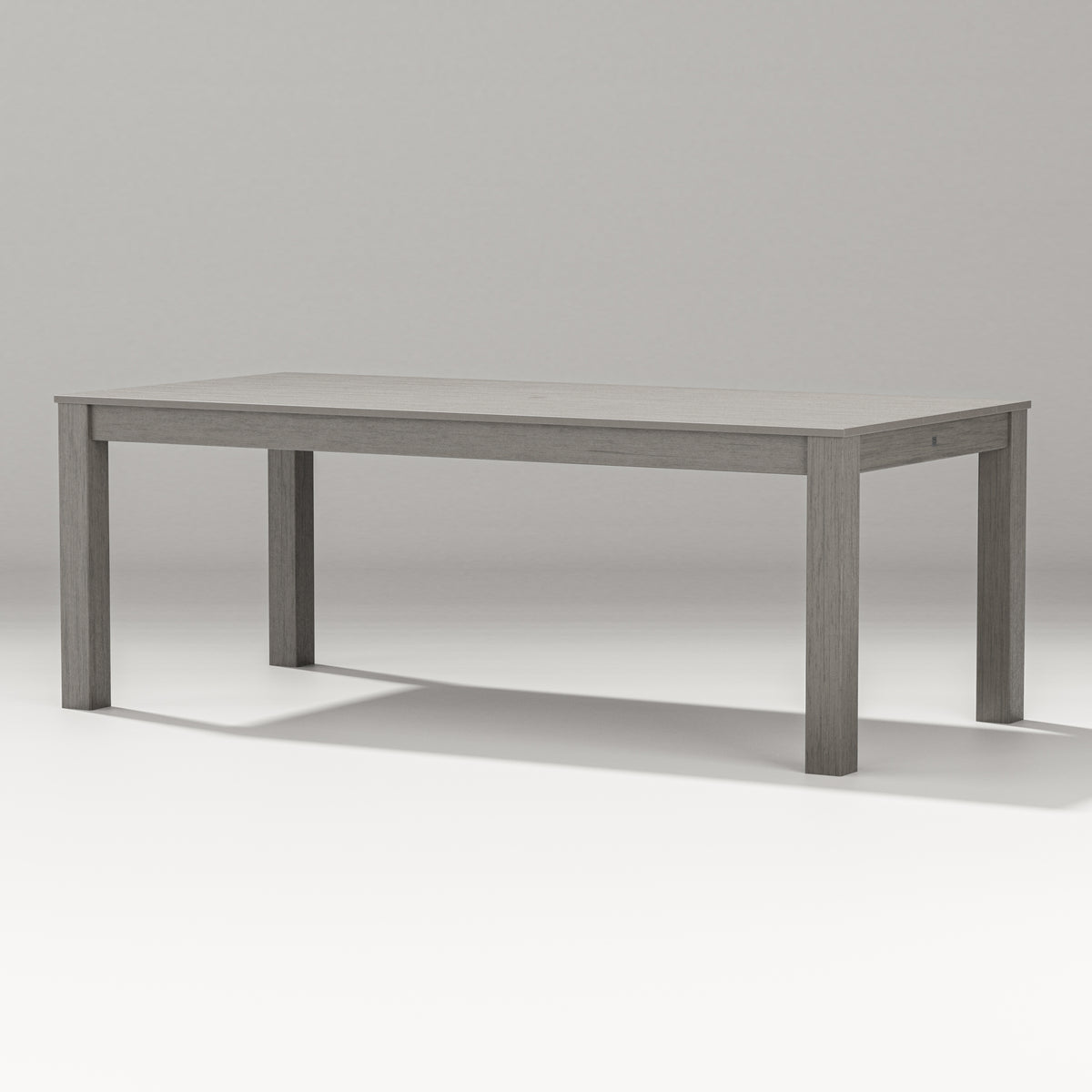 POLYWOOD 84" Parsons Dining Table in Driftwood