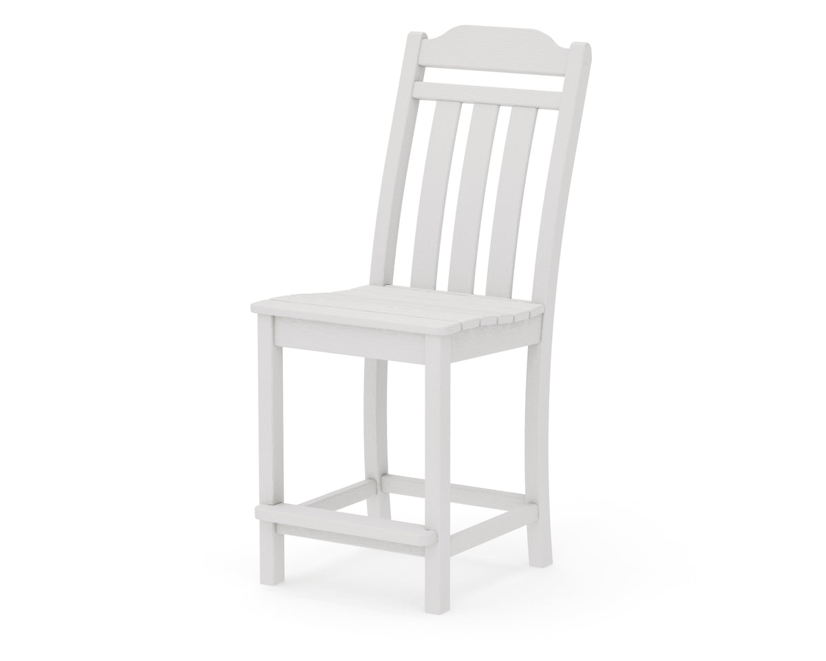POLYWOOD Cottage Counter Side Chair in Vintage White