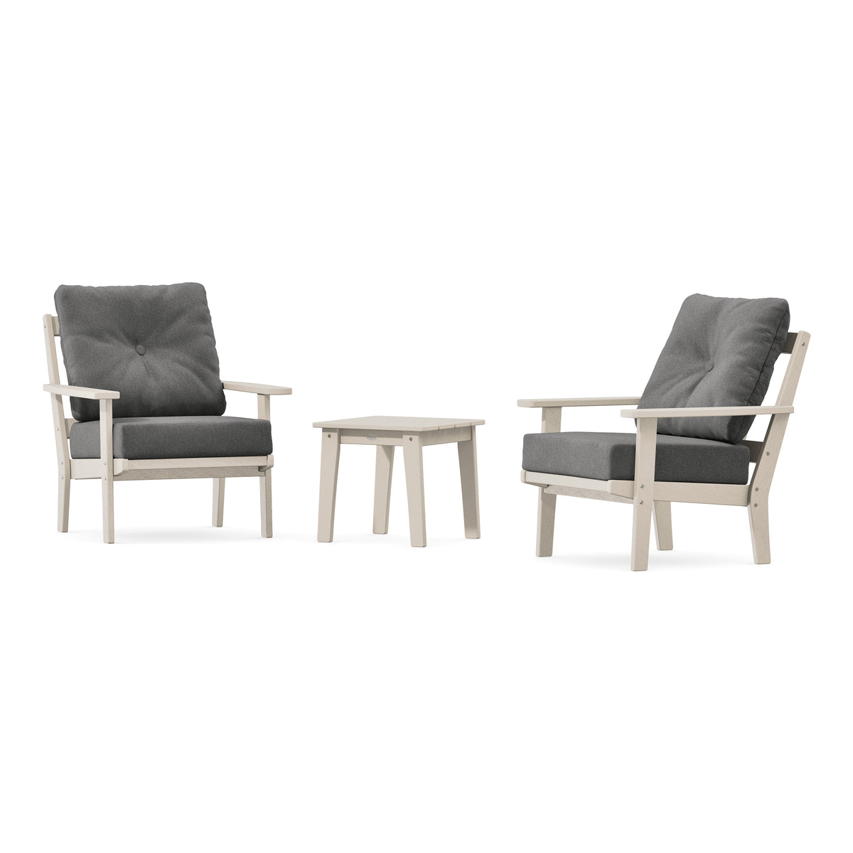 POLYWOOD Prairie 3-Piece Deep Seating Set in Sand
