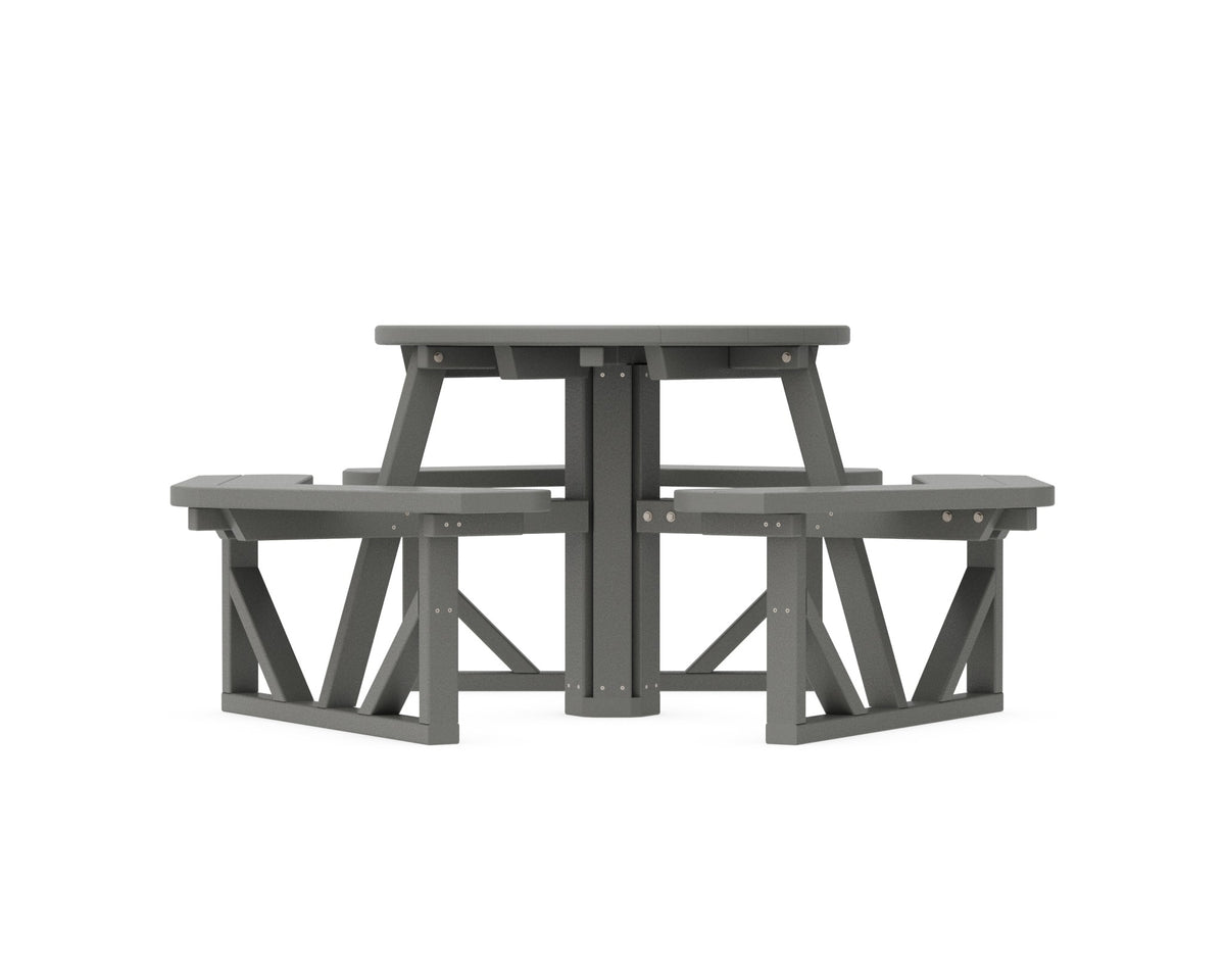 POLYWOOD Park 36" Round Picnic Table angle view