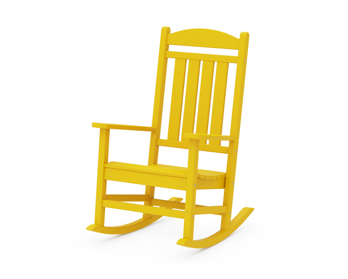 POLYWOOD Presidential Rocking Chair in Lemon