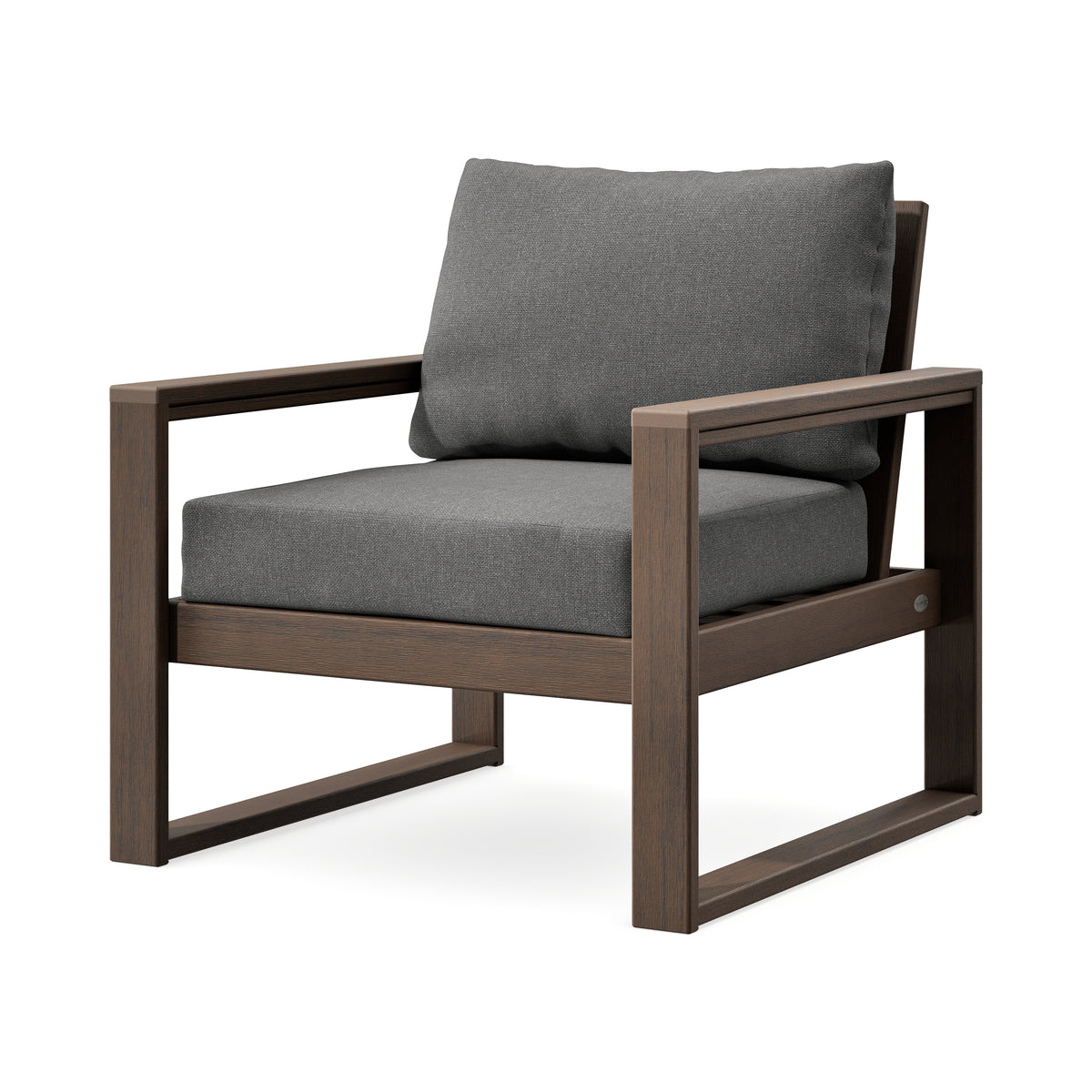 POLYWOOD EDGE Club Chair in Kona / Ash Charcoal