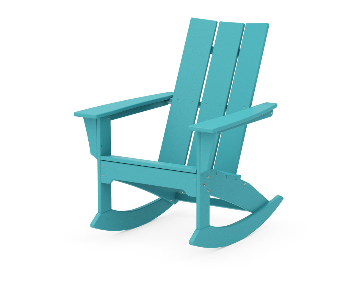 POLYWOOD Modern Adirondack Rocker in Aruba