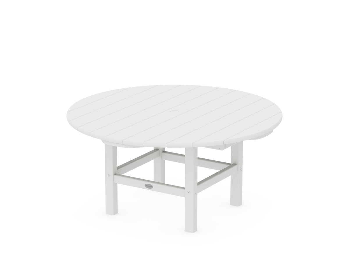POLYWOOD Round 37" Conversation Table in White