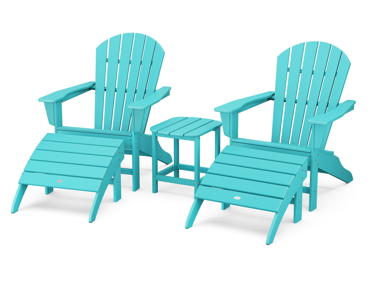 POLYWOOD South Beach Adirondack 5-Piece Set in Aruba