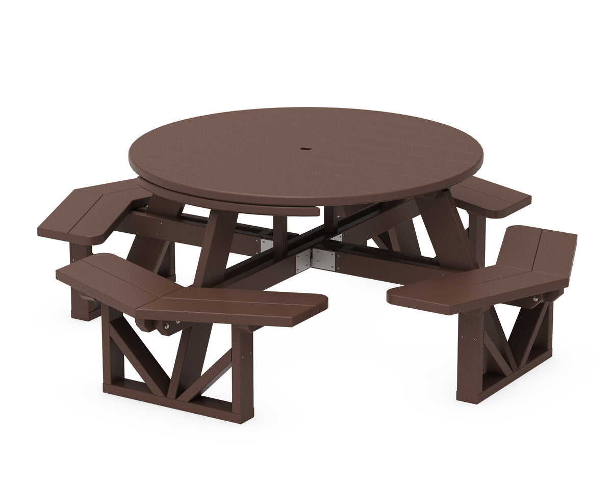 POLYWOOD Park 53" Octagon Table in Mahogany