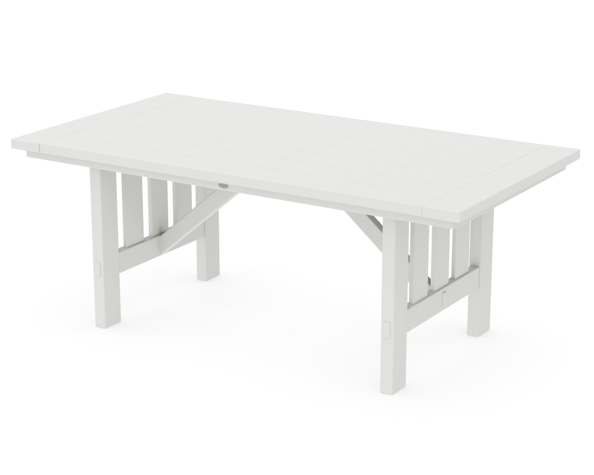 POLYWOOD Mission 39" x 75" Dining Table in Vintage White