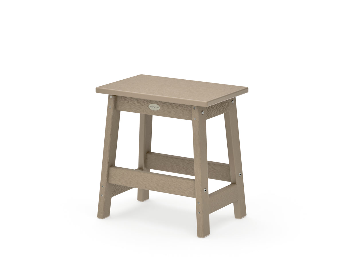 POLYWOOD Modern Studio Stool in Vintage Sahara