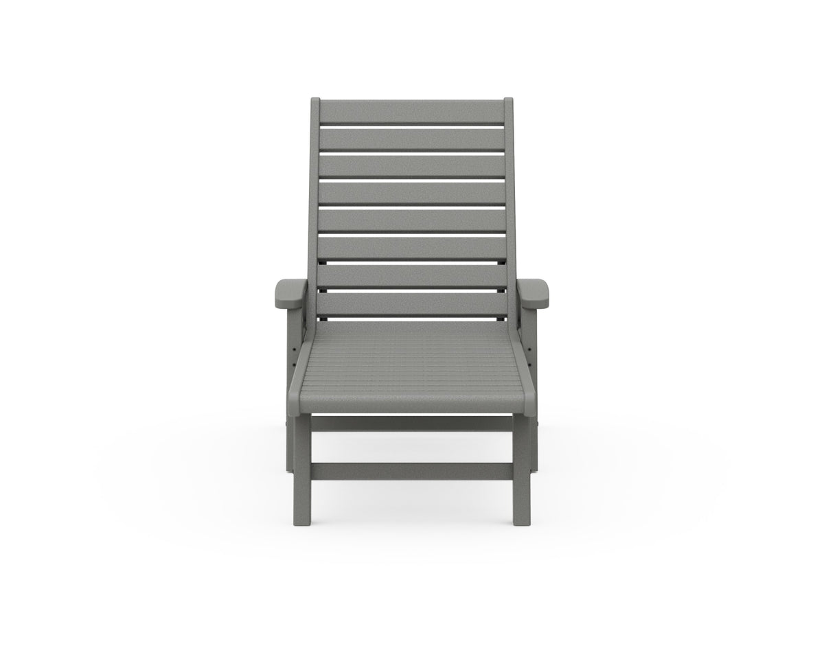 POLYWOOD Signature Chaise with Wheels angle view
