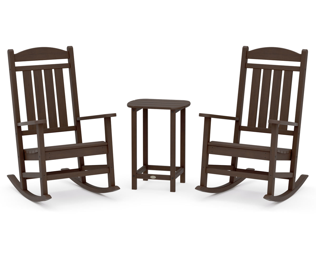 POLYWOOD Presidential Rocker 3-Piece Set in Kona