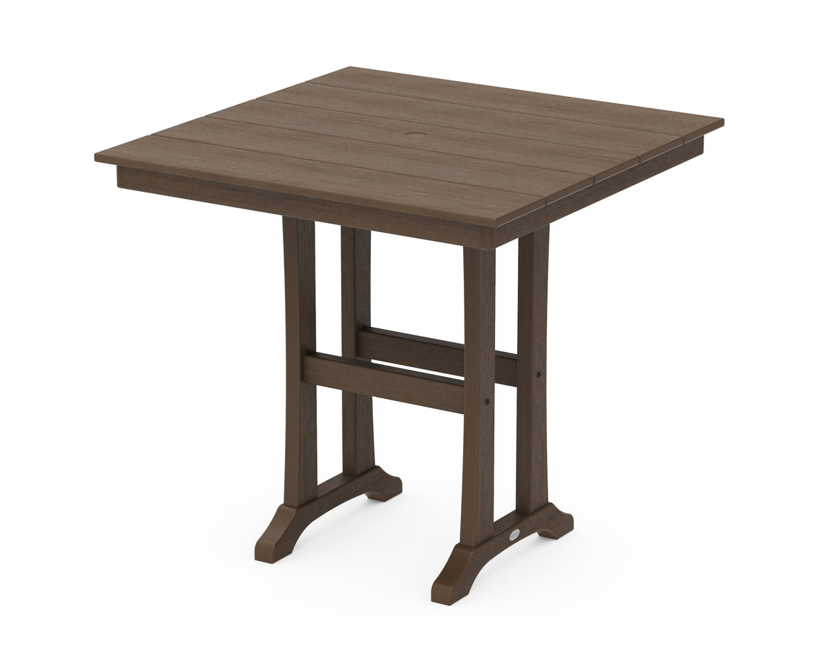 POLYWOOD Farmhouse Trestle 37" Counter Table in Kona