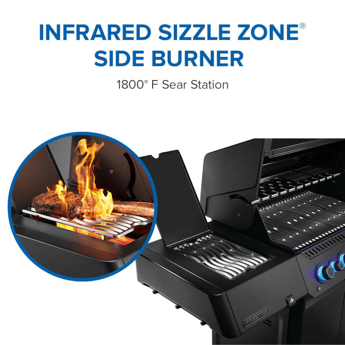 Napoleon Prestige 500 Connected Smart Gas Grill – Phantom Black or Stainless Steel | 4 Burner Propane with Rotisserie, WiFi & Bluetooth