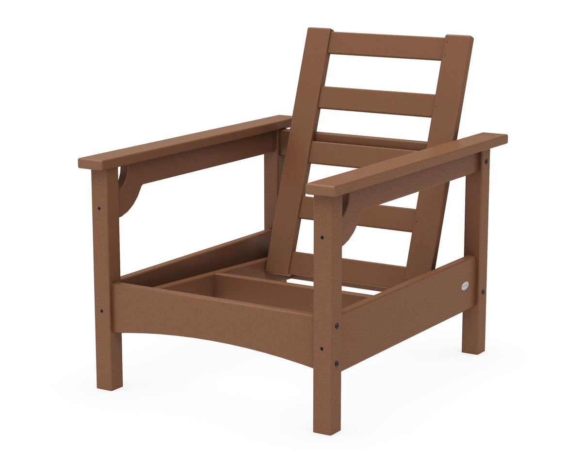 POLYWOOD Club Chair Frame in Teak