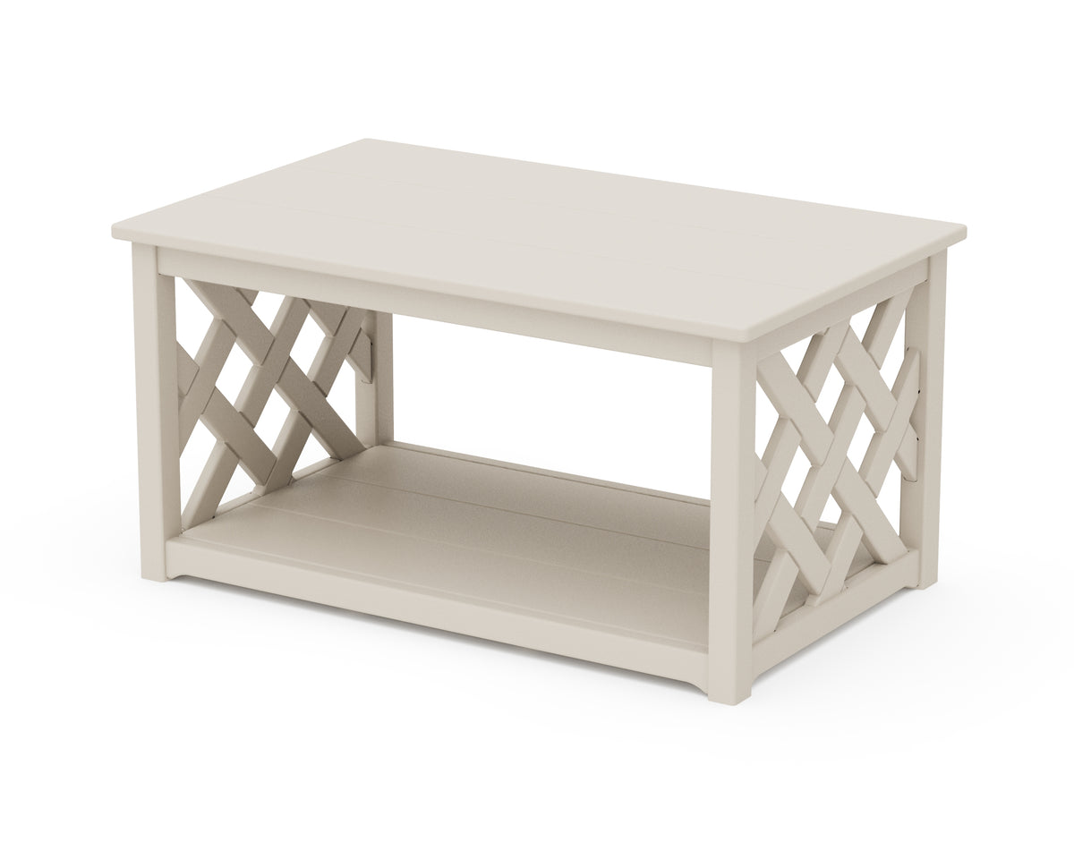 POLYWOOD Wovendale Coffee Table in Sand