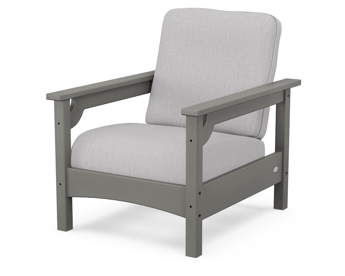 POLYWOOD Club Chair in Slate Grey / Granite