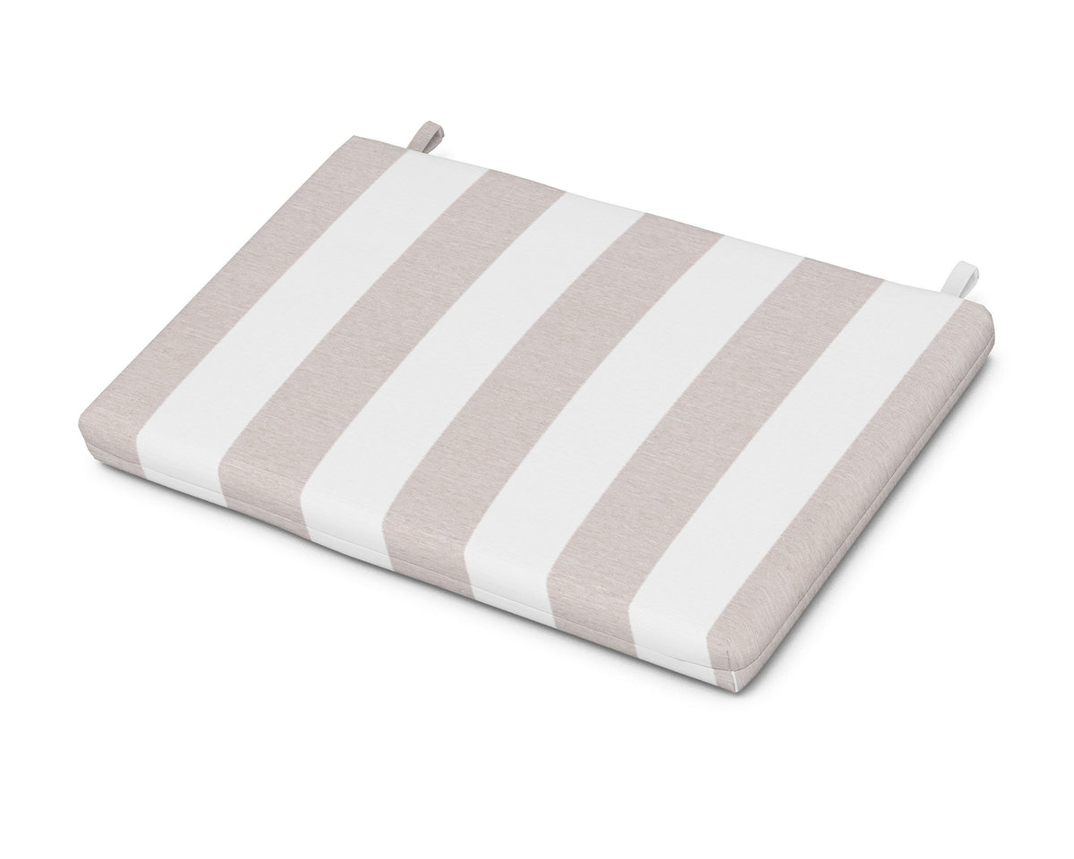 POLYWOOD Eastport Lounge Chair Cushion in Cabana Stripe Dune Burlap