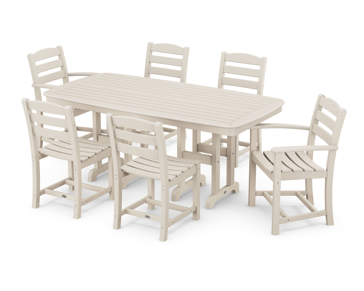 POLYWOOD La Casa Café 7-Piece Dining Set in Sand