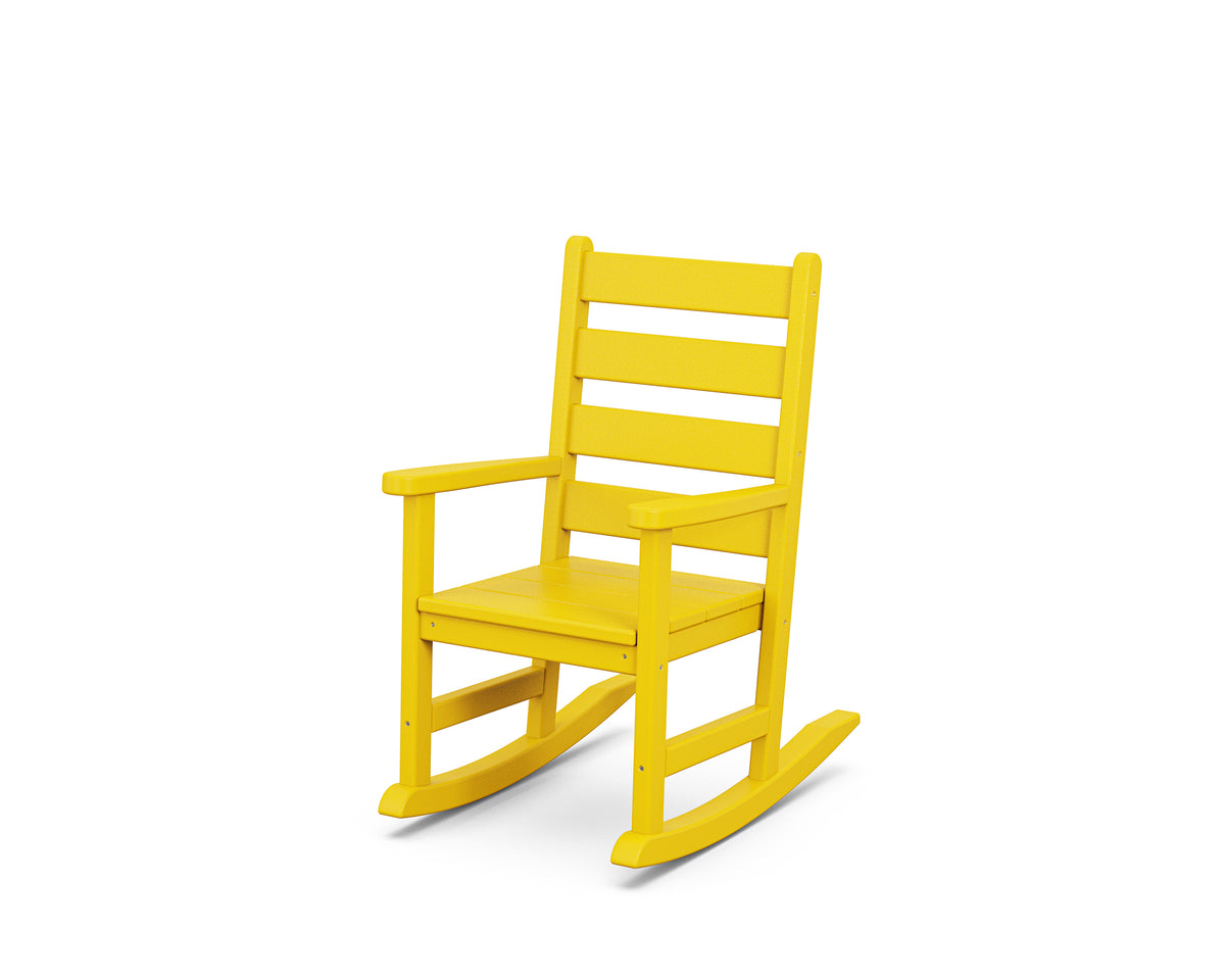 POLYWOOD Kids Lakeside Rocking Chair in Lemon