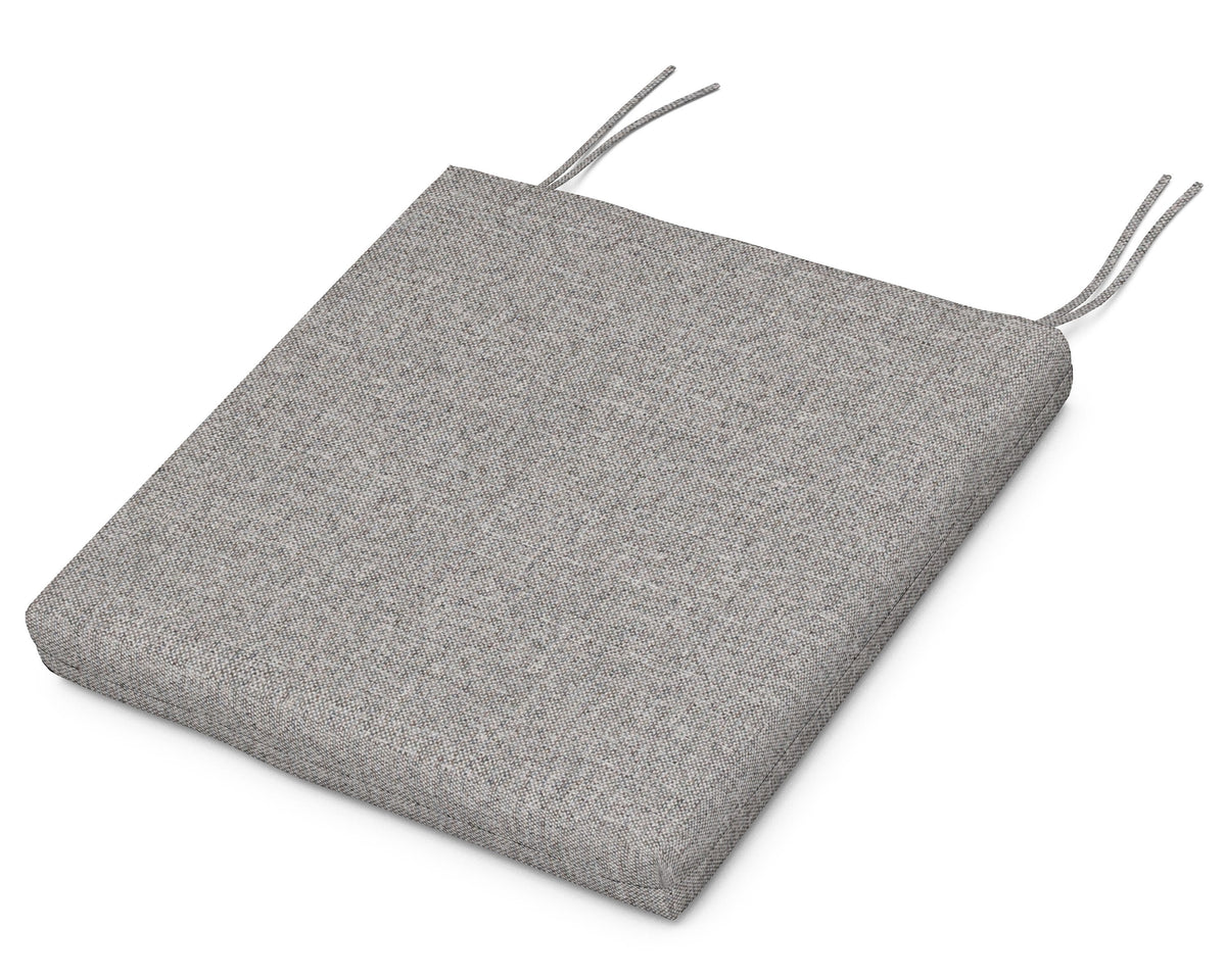 POLYWOOD Seat Cushion 17"D x 19"W x 2.5"H in Grey Mist