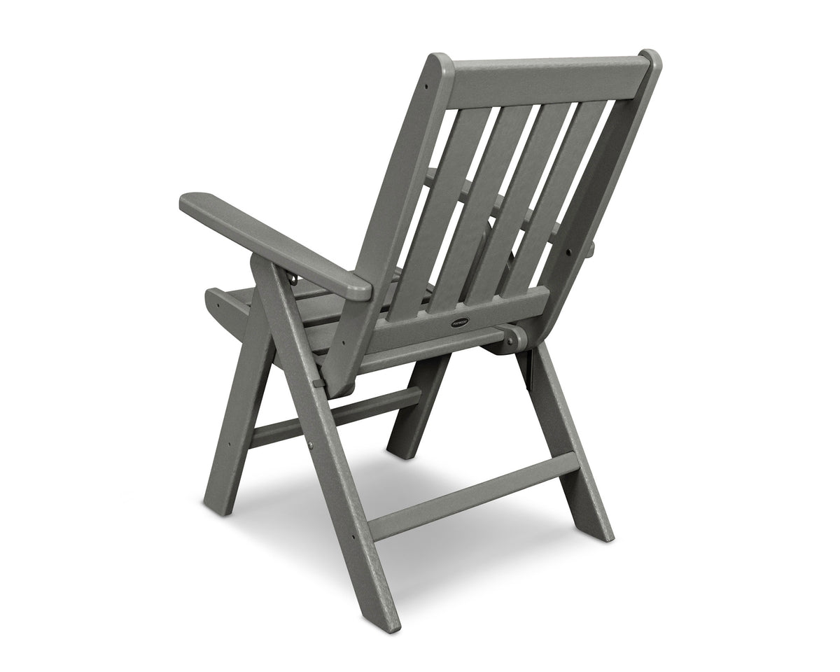 POLYWOOD Vineyard Folding Dining Chair angle view
