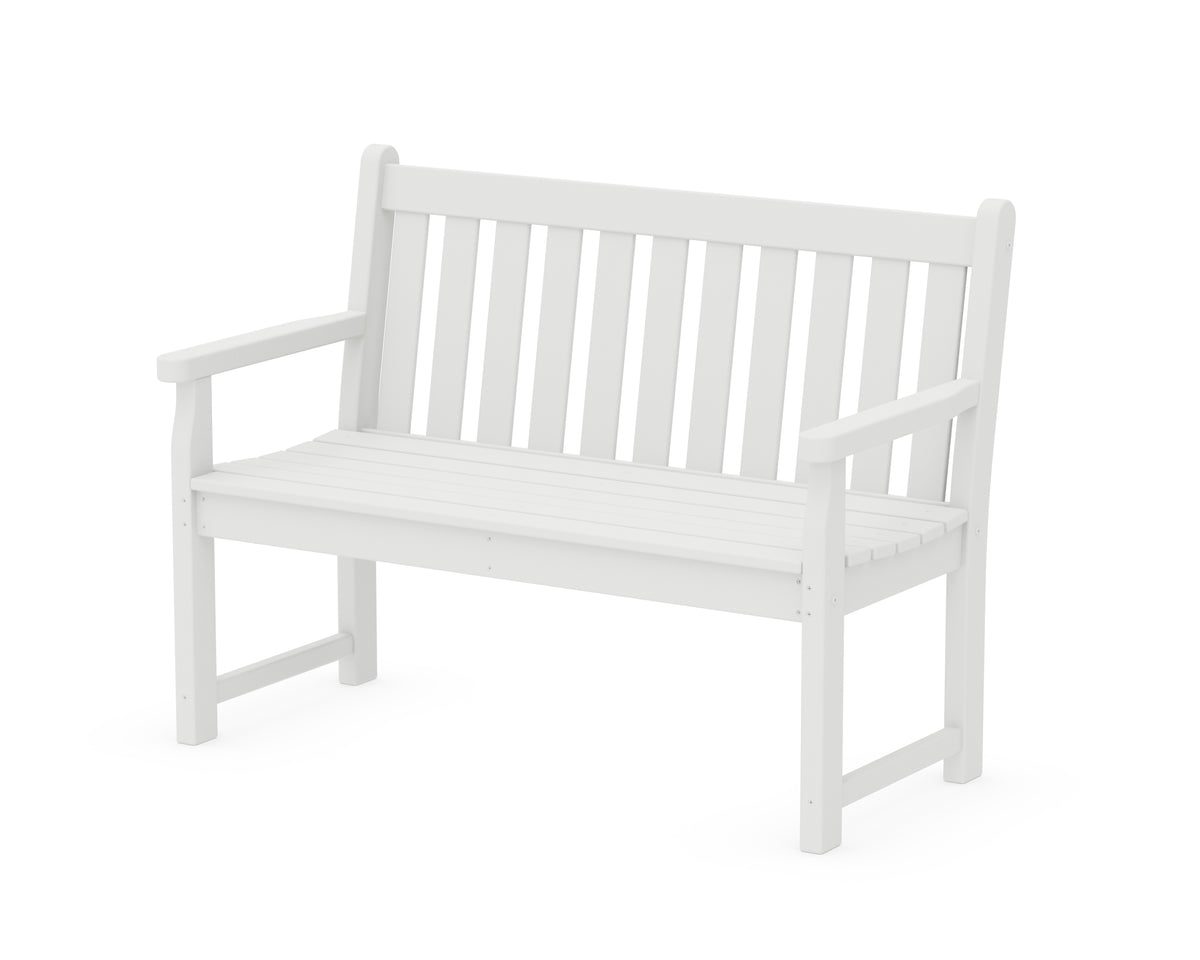 POLYWOOD Traditional Garden 48" Bench in White
