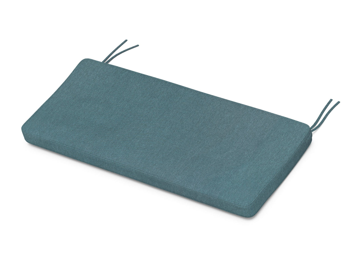 POLYWOOD Chinoiserie 48" Bench Seat Cushion in Ocean Teal
