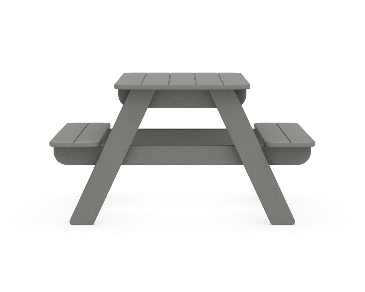 POLYWOOD Kids Outdoor Picnic Table angle view