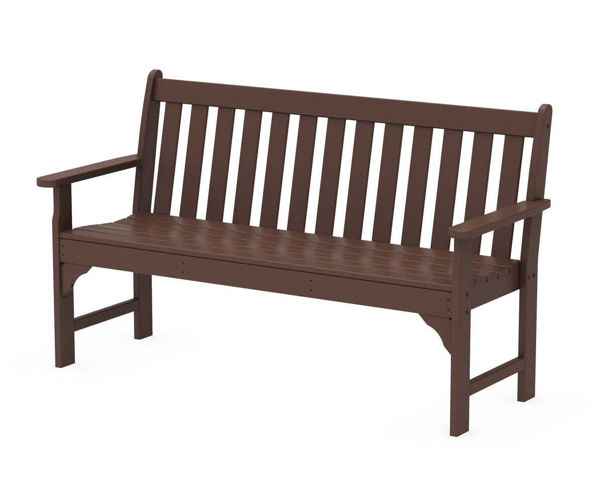 POLYWOOD Vineyard 60" Bench in Mahogany