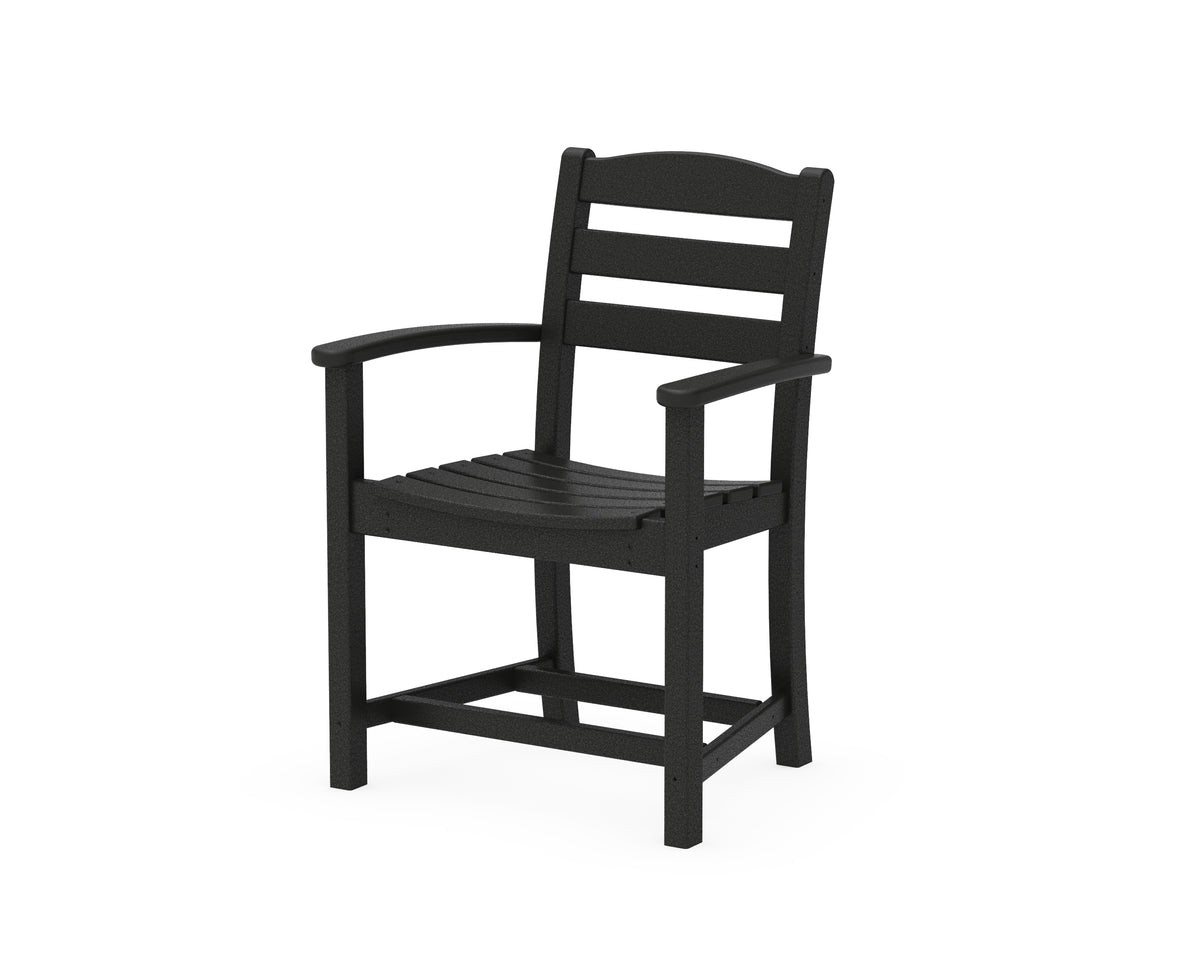 POLYWOOD La Casa Café Dining Arm Chair in Black
