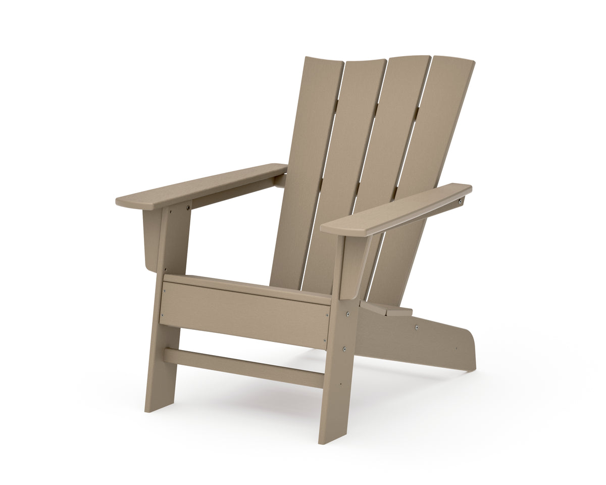 POLYWOOD The Wave Chair Right in Vintage Sahara