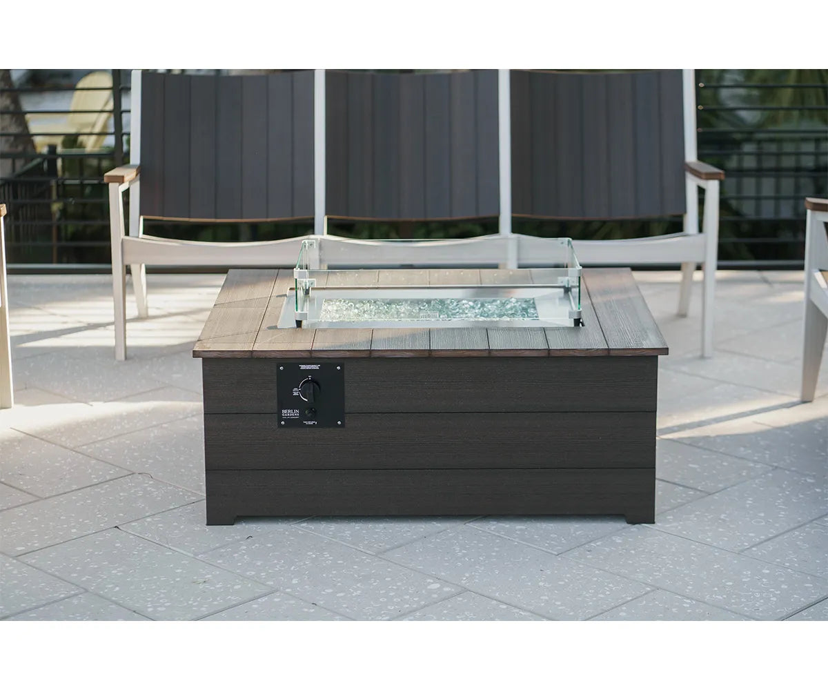 Berlin Gardens Calla 36"x44" Rectangle Fire Pit, lifestyle photo 3