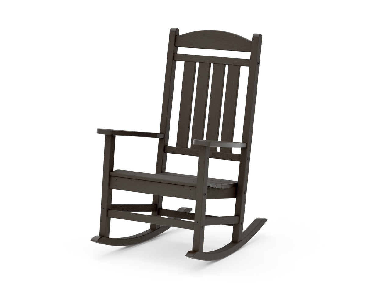 POLYWOOD Presidential Rocking Chair in Vintage Coffee