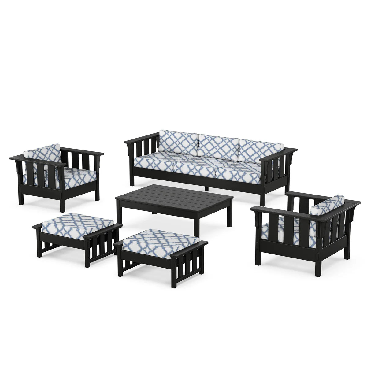 POLYWOOD Acadia 6-Piece Lounge Sofa Set