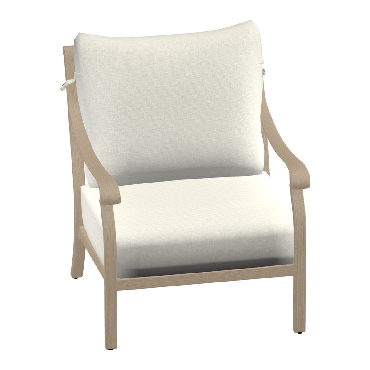 Castelle Madrid Cushioned Lounge Chair in Brushed Oak frame finish (3D render)