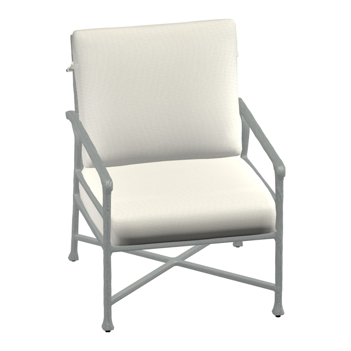 Castelle Marquis Cushioned Lounge Chair in Weathered Ash frame finish (3D render)