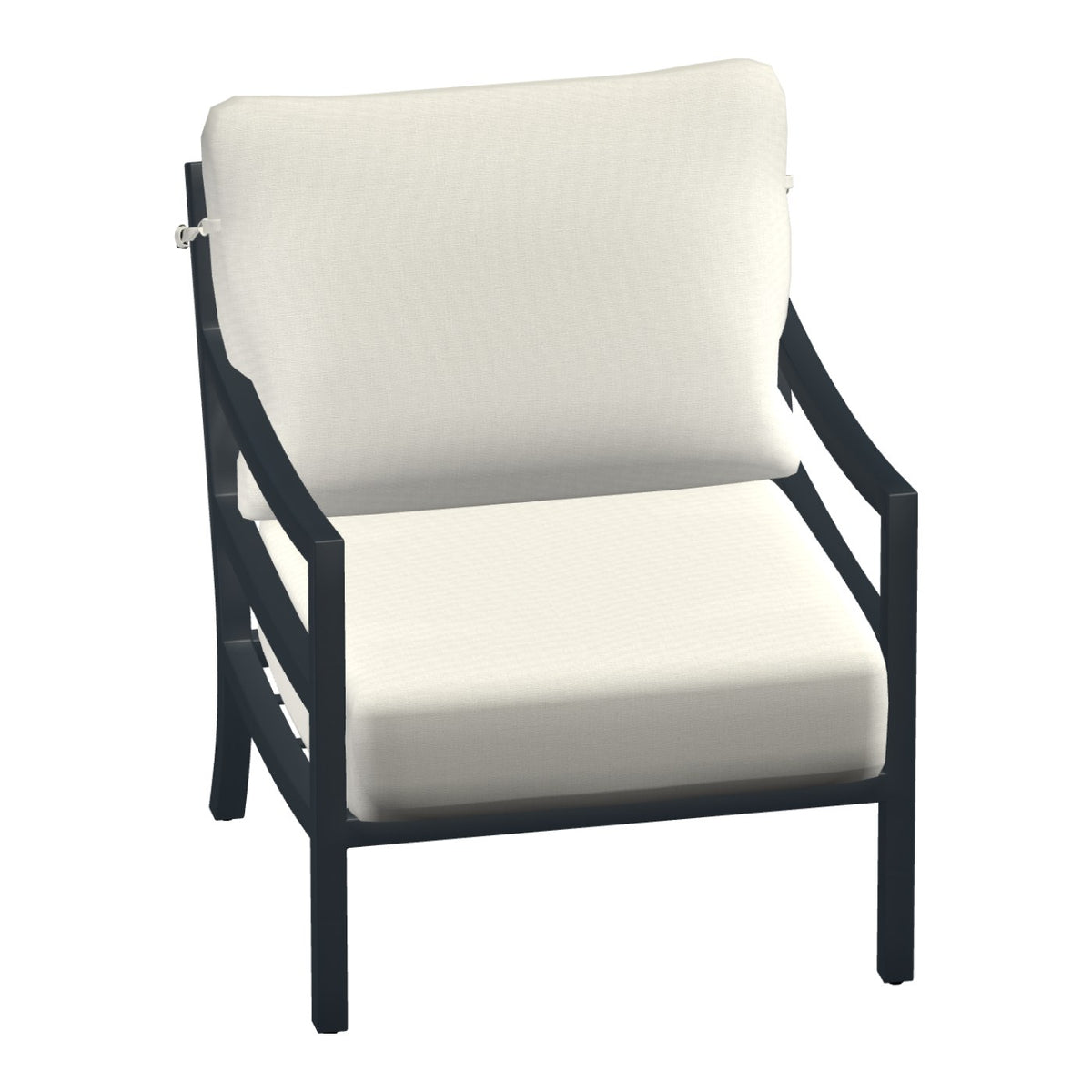 Castelle Roma Cushioned Lounge Chair in Cobalt frame finish (3D render)