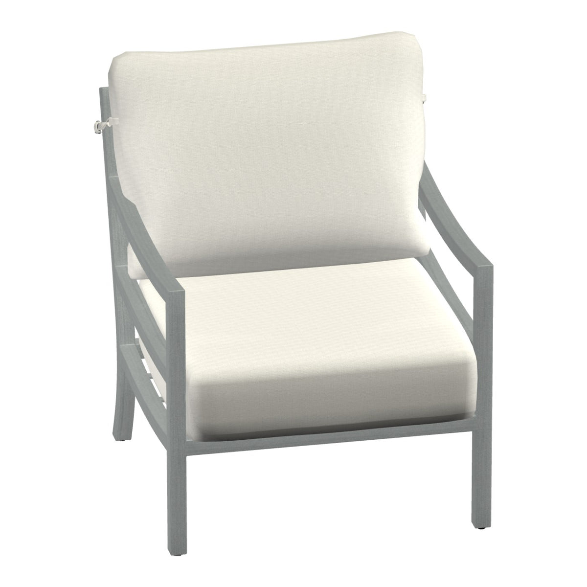 Castelle Roma Cushioned Lounge Chair in Weathered Ash frame finish (3D render)
