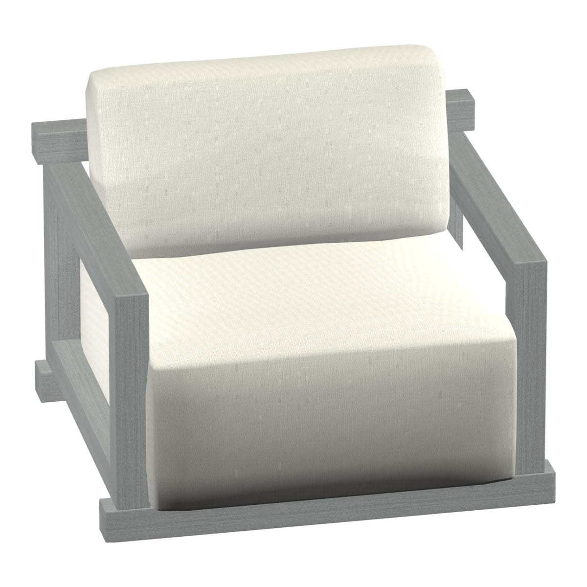 Castelle Talon Cushioned Lounge Chair in Weathered Ash frame finish (3D render)