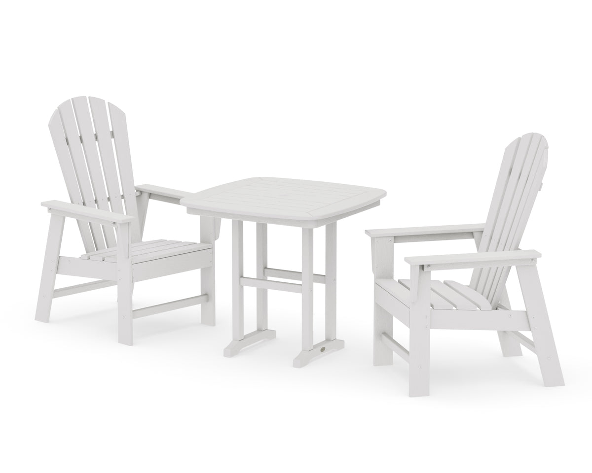 POLYWOOD South Beach 3-Piece Dining Set in Vintage White