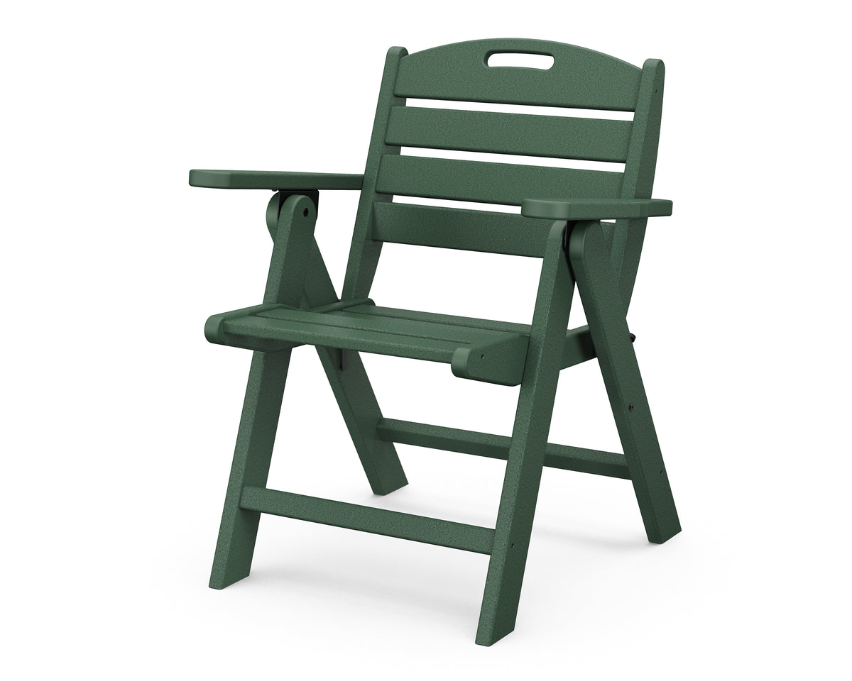 POLYWOOD Nautical Folding Lowback Chair in Green