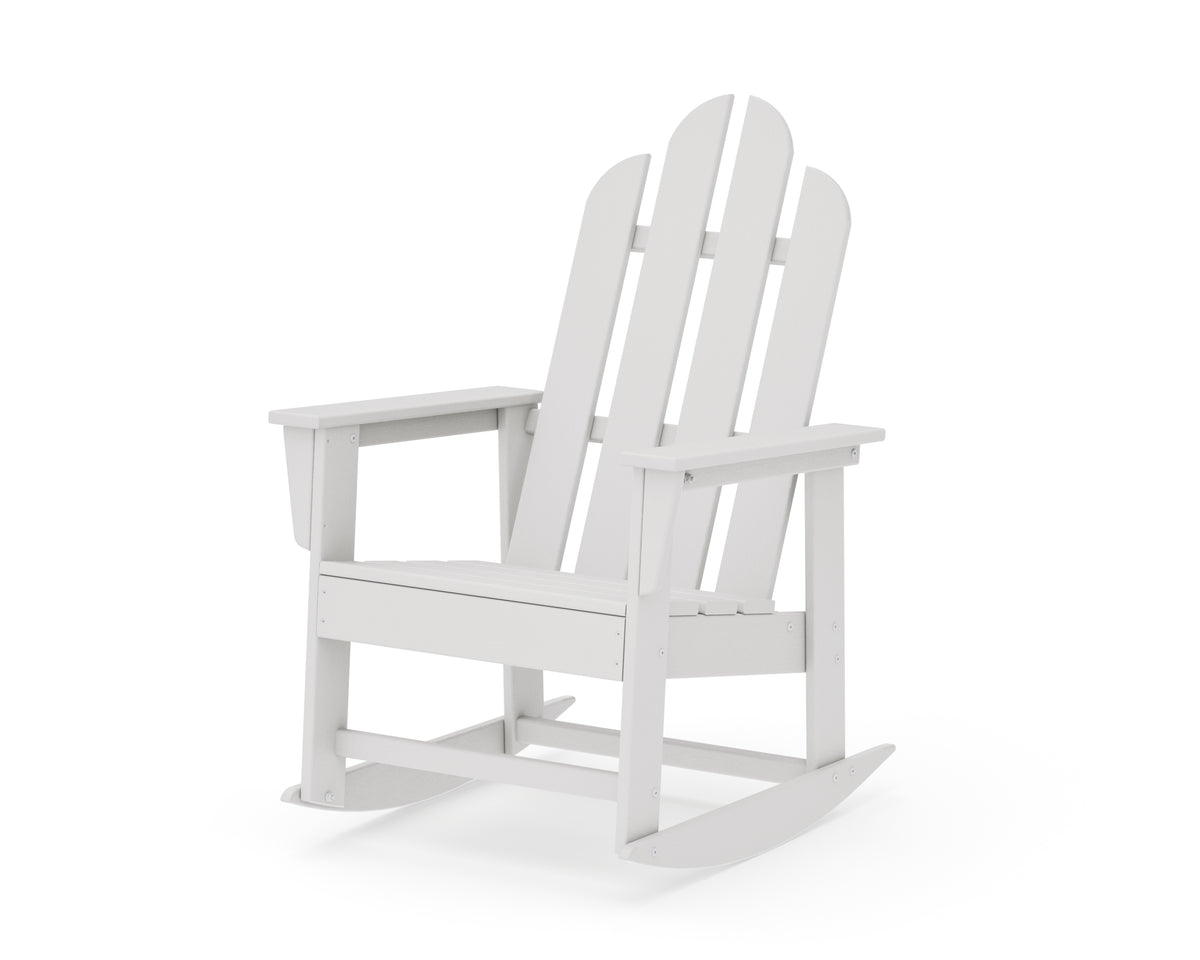 POLYWOOD Long Island Rocking Chair in Vintage White