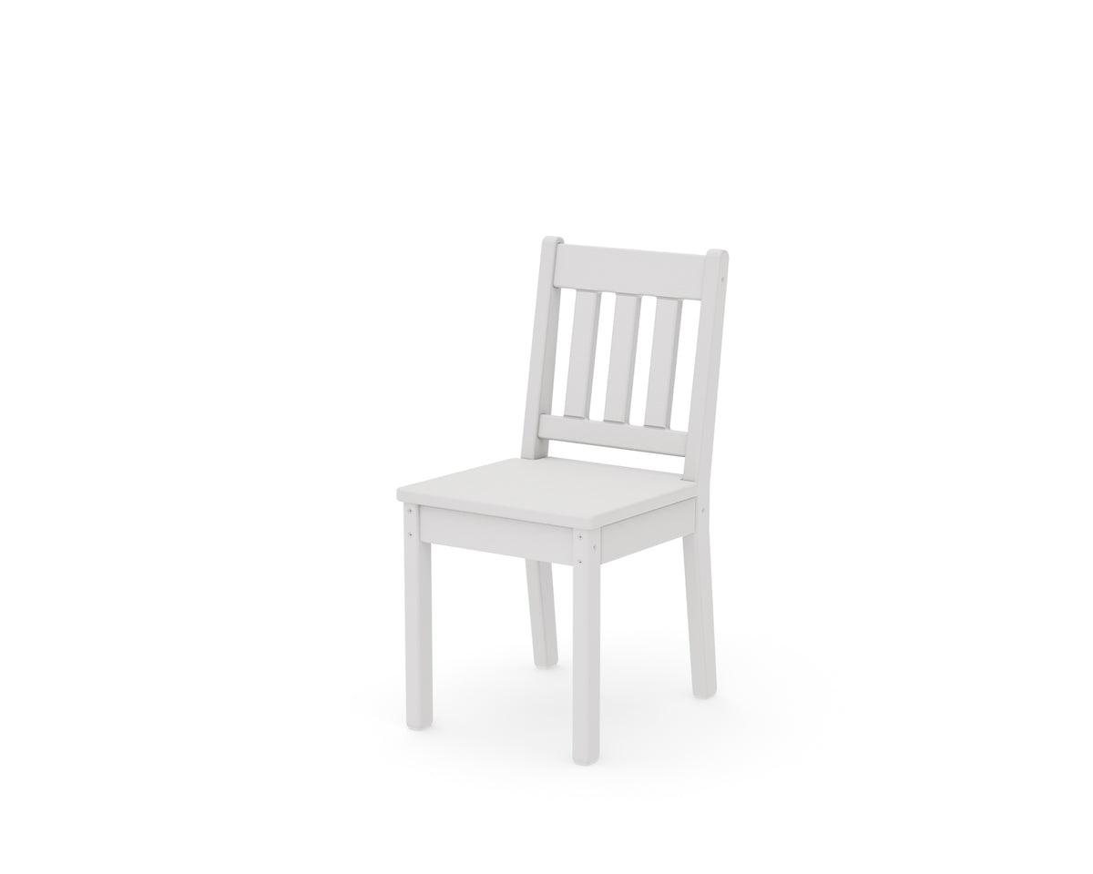 POLYWOOD Kids Vineyard Dining Chair in Vintage White