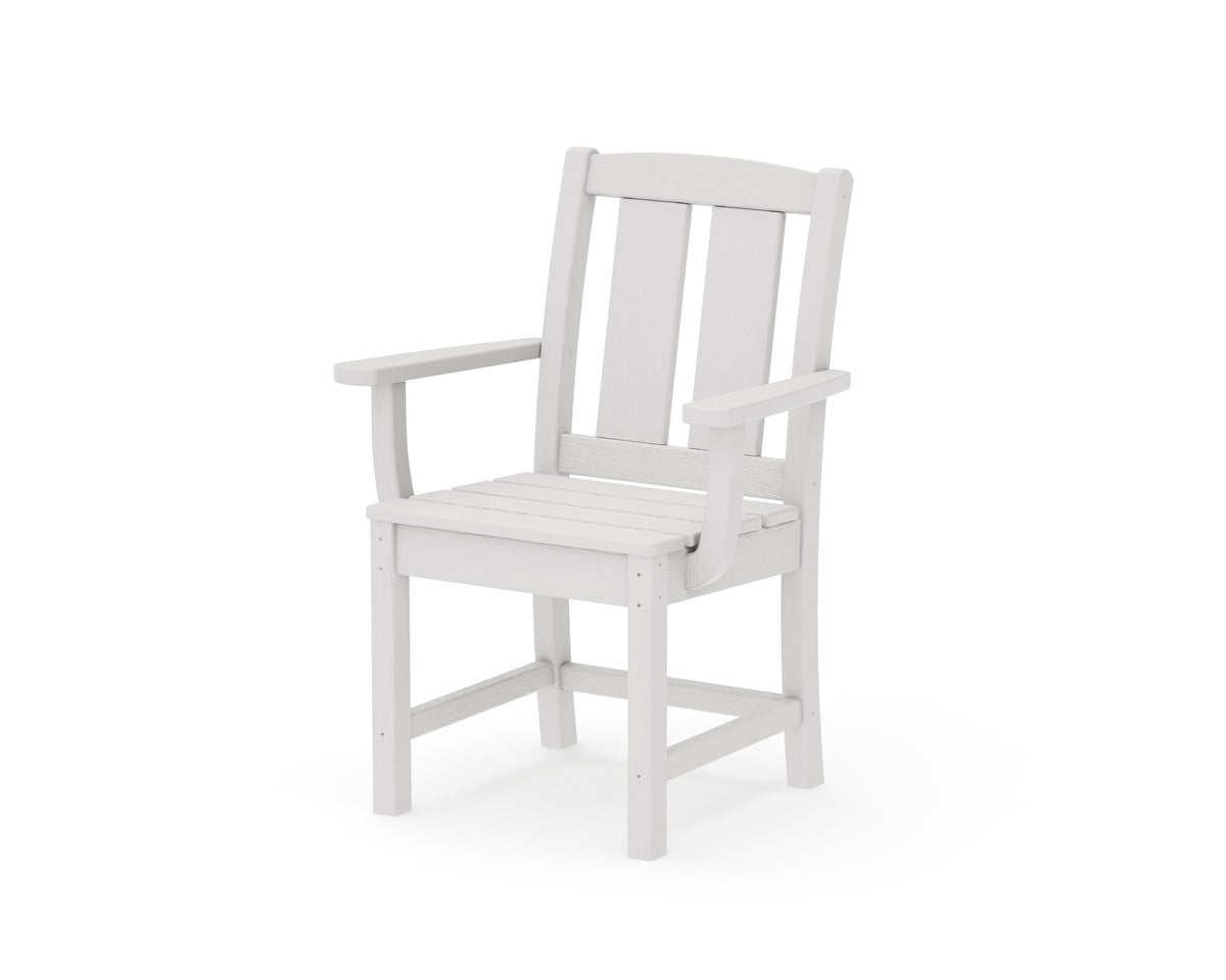 POLYWOOD Mission Dining Arm Chair in Vintage White