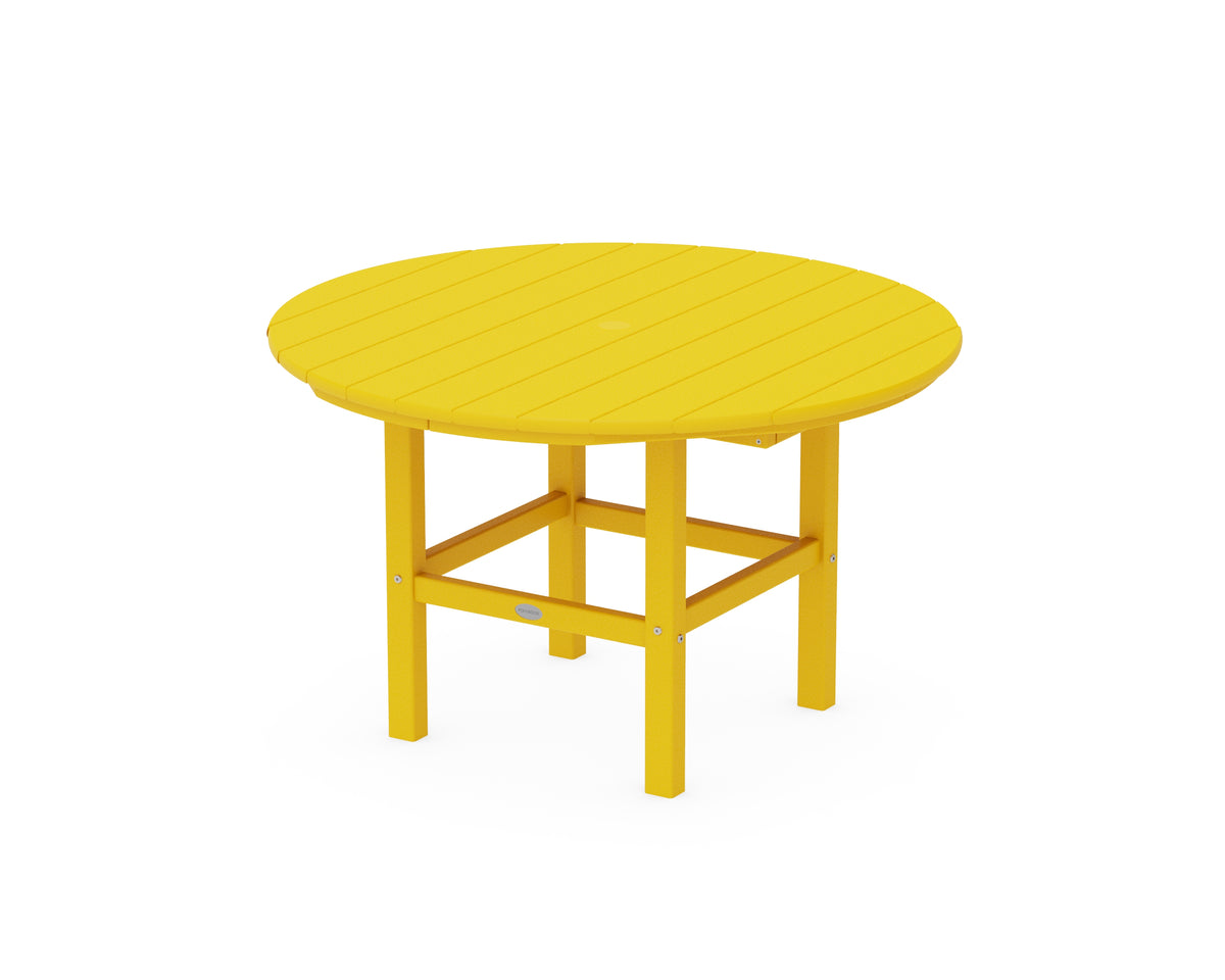POLYWOOD Kids 37" Dining Table in Lemon