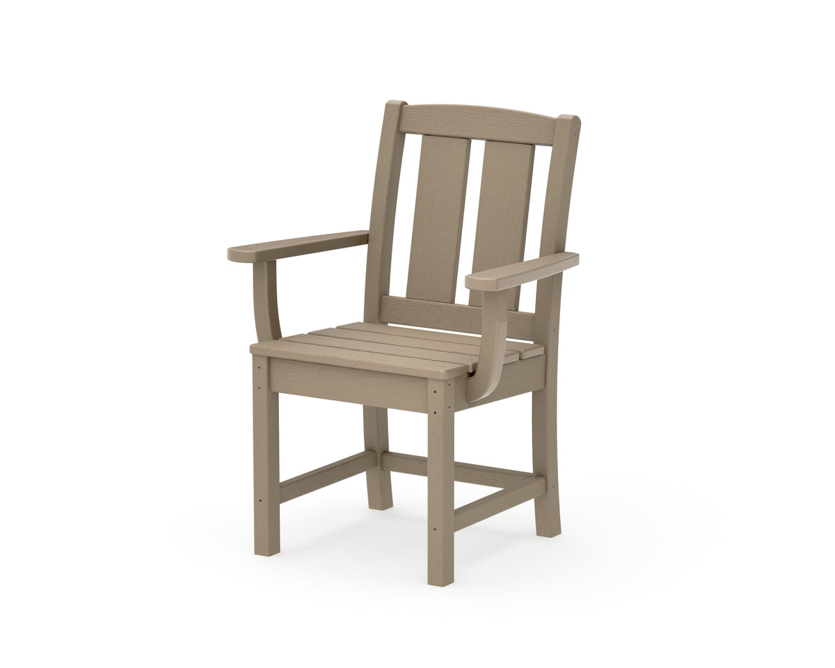 POLYWOOD Mission Dining Arm Chair in Vintage Sahara